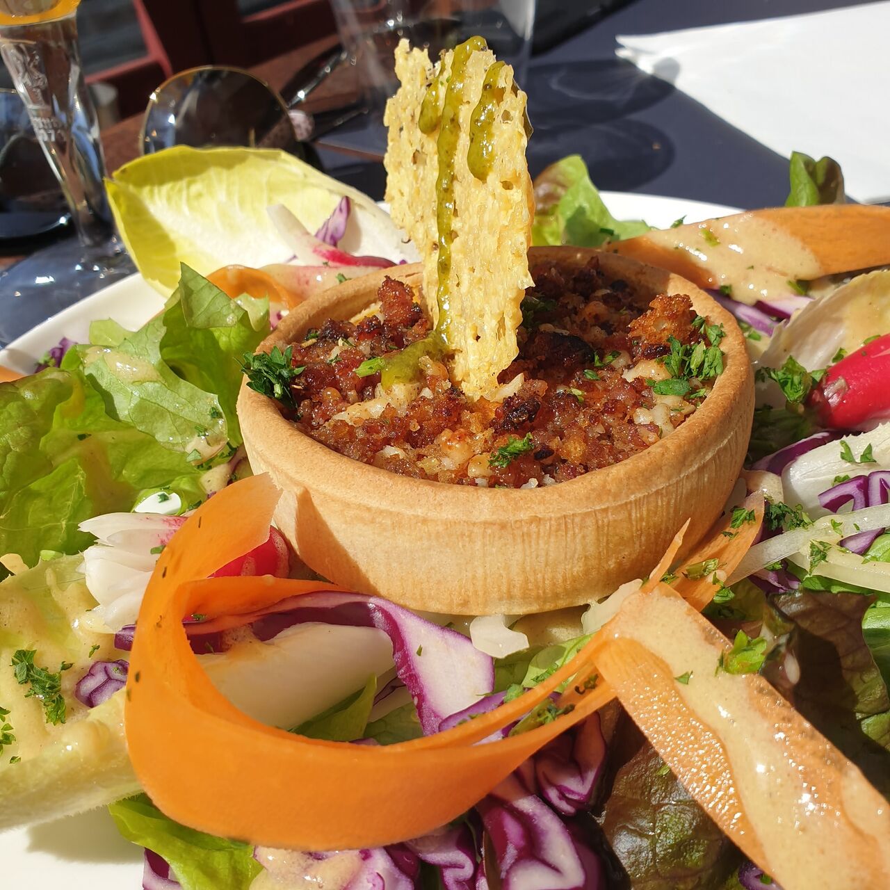 Quiche lorraine revisitée en crumble