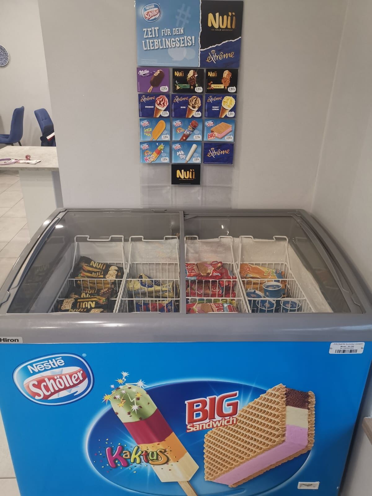 Verschiedene Eissorten