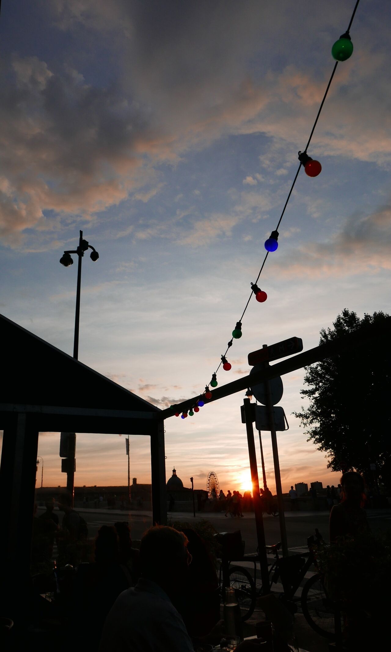 Terrasse + coucher de soleil 