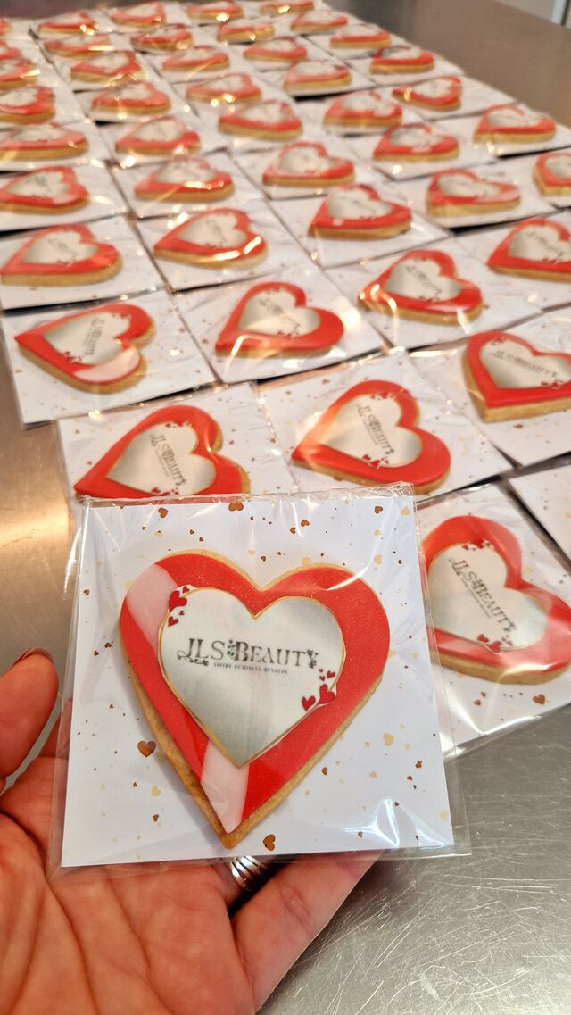 Biscuits avec logo d'entreprise 