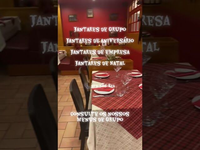 Fazemos Jantares de Grupo - Consulte os Nossos Menus