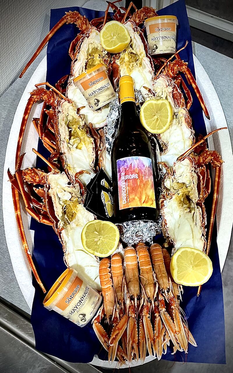 Langouste sur plateau..😍😳😋