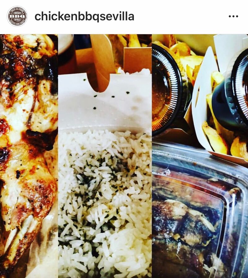 Pollo, Arroz perfumado y Patatas dippers