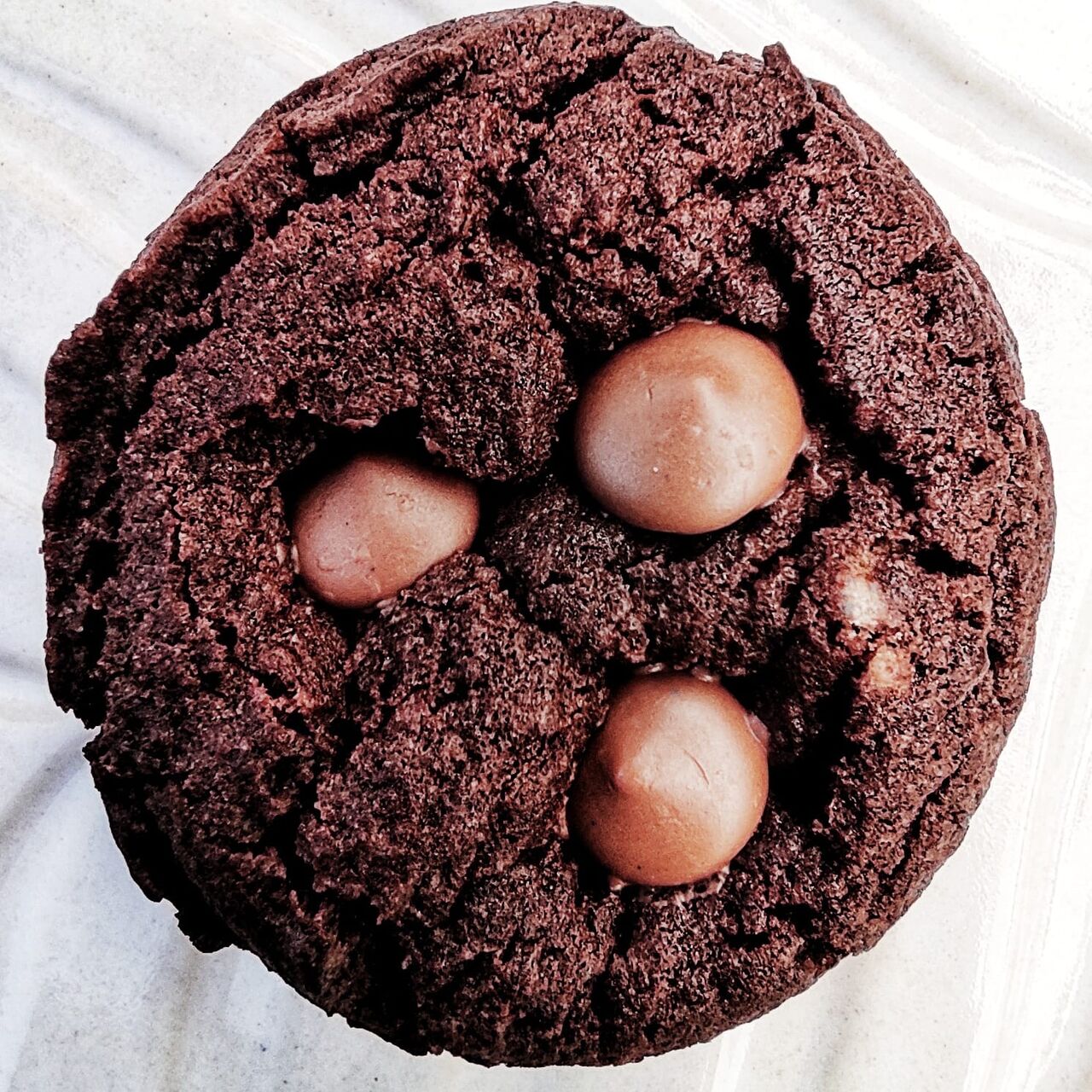 Bolacha de chocolate.