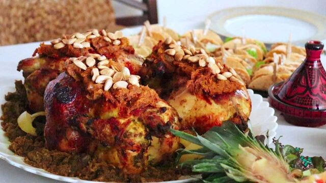 Poulet rôti à la marocaine