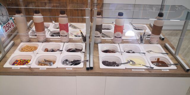 Unsere Toppingbar.....