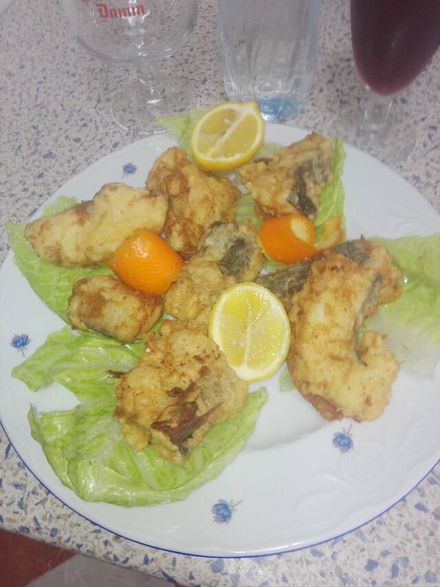 Bacalo al punto de sal...