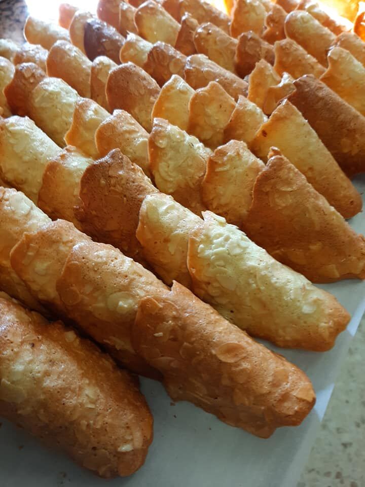 Les tuiles aux amandes. 