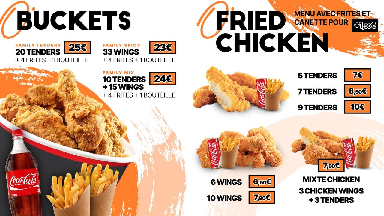 Buckets/Fried chicken