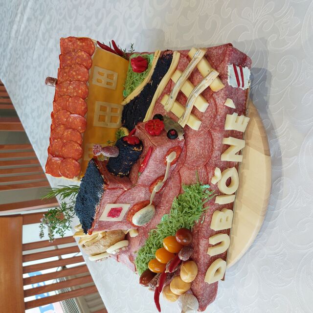 Vlakové nádraží- slaný dort