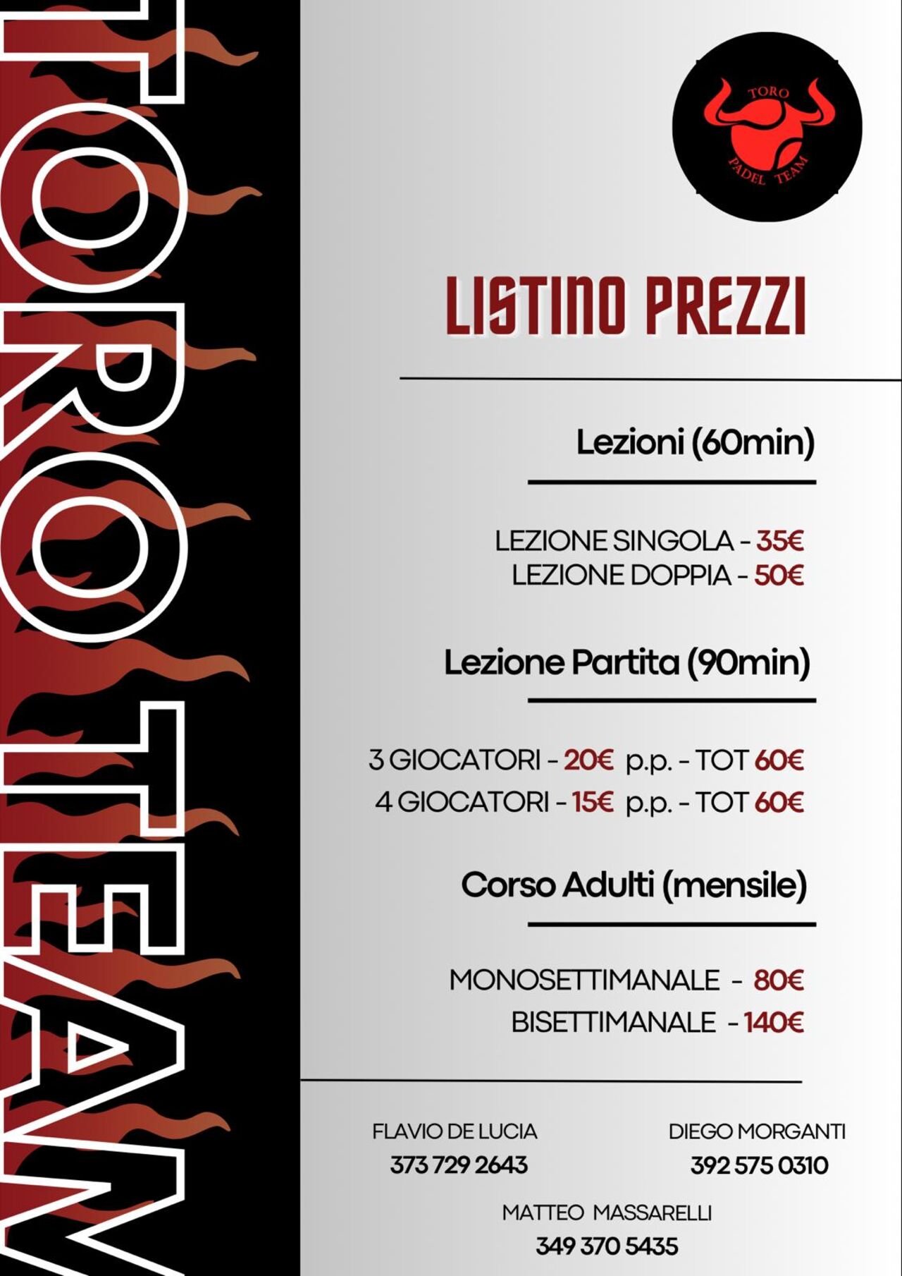 LEZIONI PADEL