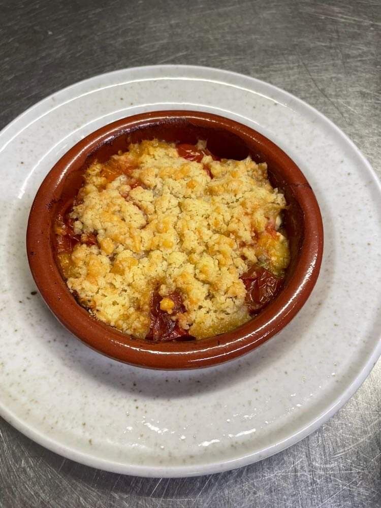 Crumble tomates et fêta