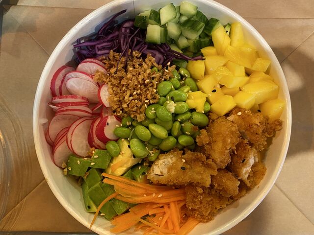 Poke bowl poulet