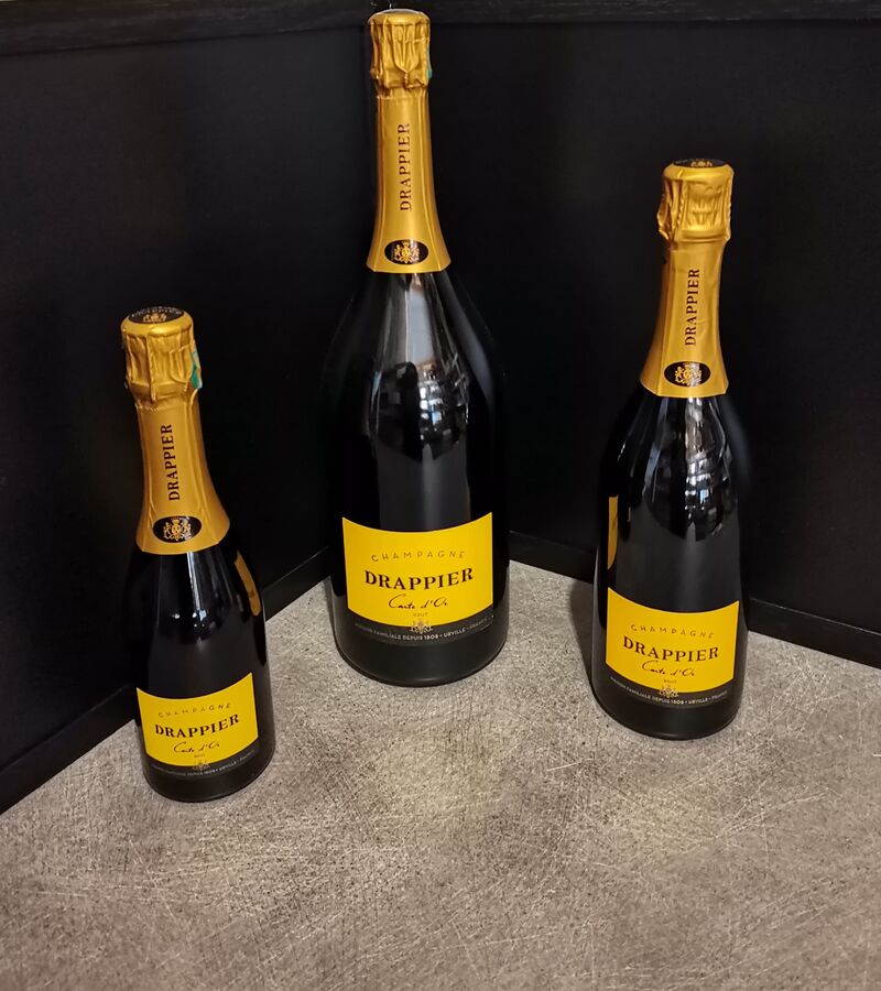 Champagne Drappier Brut=37.5cl = plus en stock / 75cl=31.90€ / 1.5L = 63.50€ 