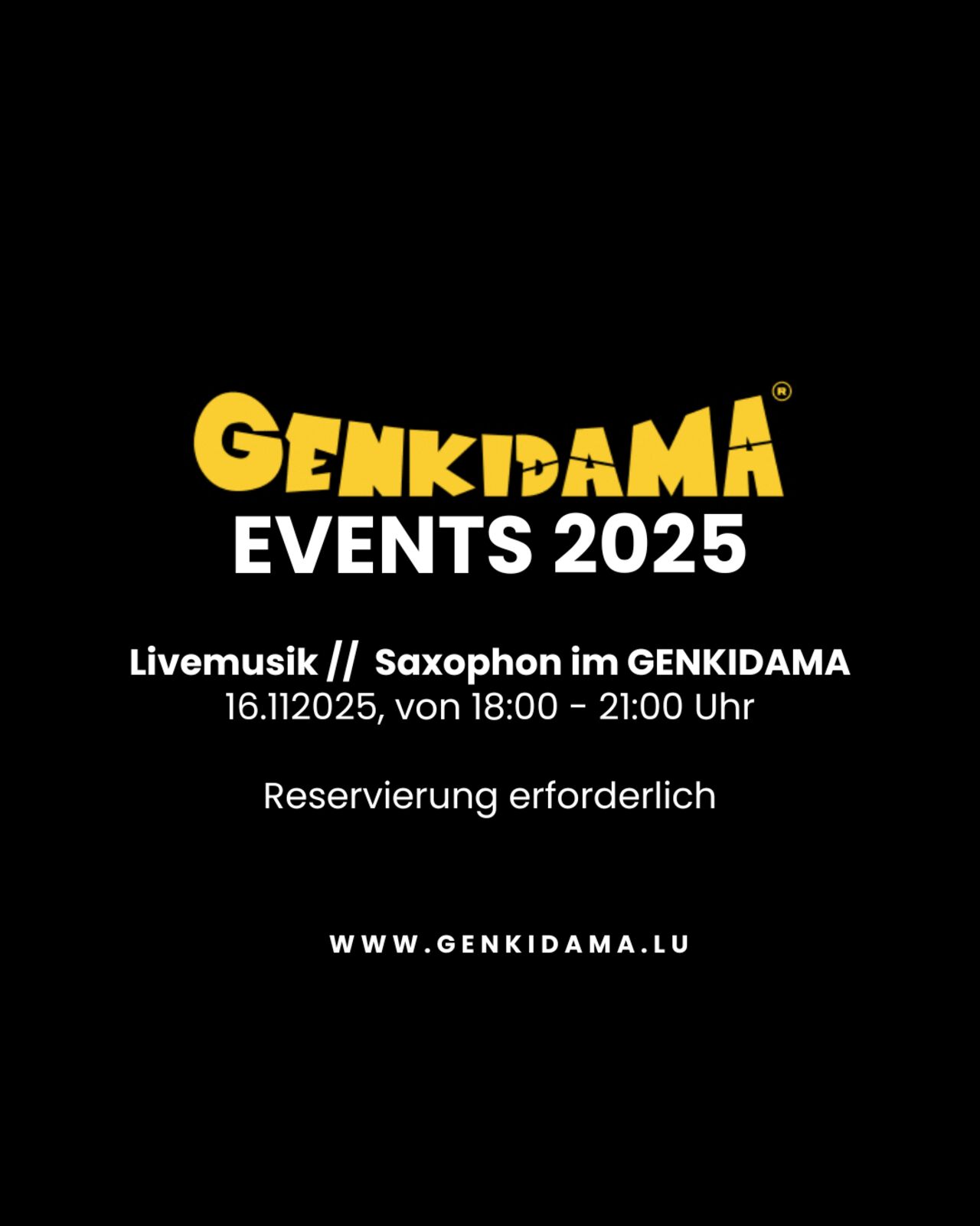 SAXOPHON NIGHT im GENKIDAMA