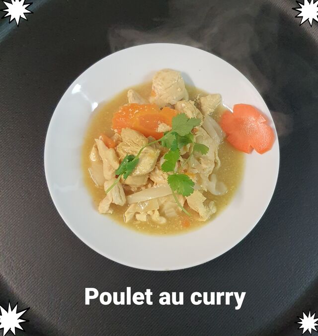 Poulet au curry.