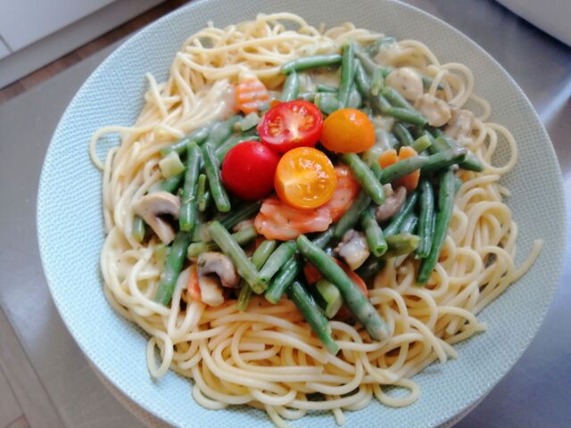 Pasta Pesto (Veggie) Ook Met Kip Te Verkrijgen