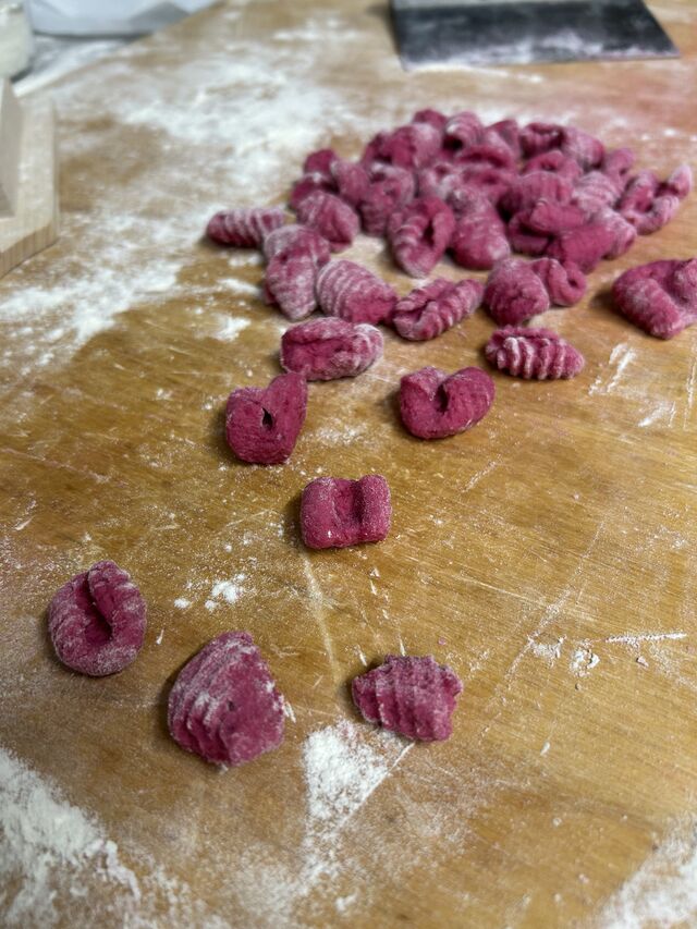 Gnocchi di patate alla barbabietola