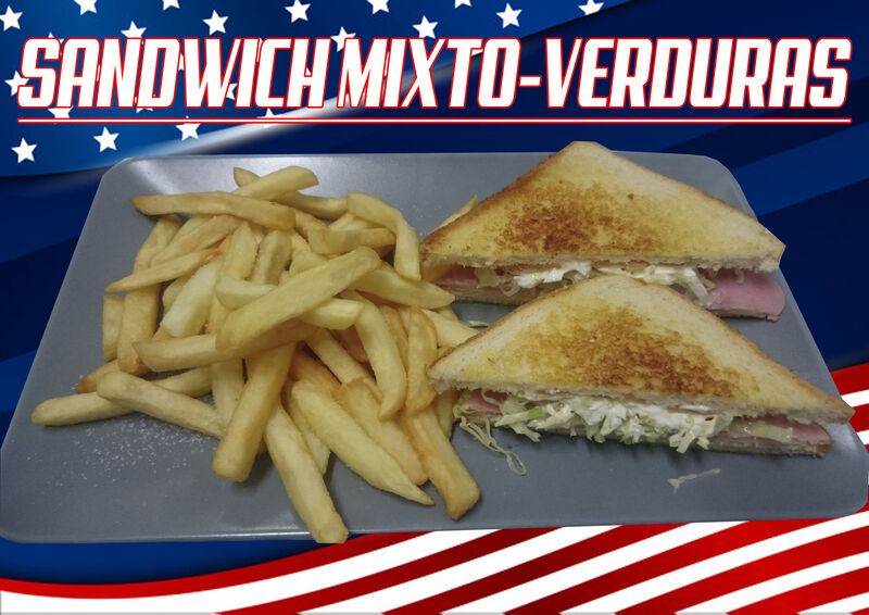 J.York, Queso, Mayonesa, Lechuga y Tomate Natural.