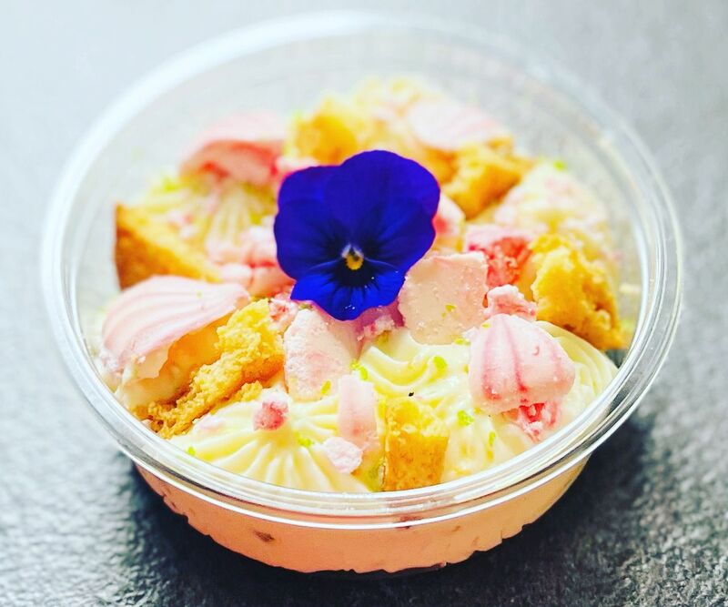 Tarte citron Combava déstructurée palet breton maison
