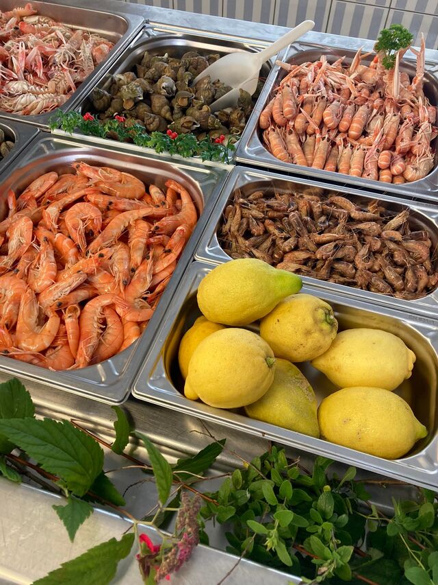 Crevettes roses, crevettes grises, bulots, langoustines, ...