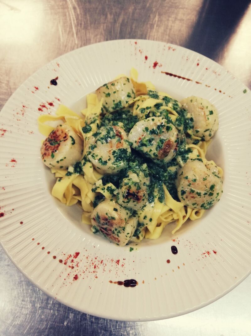 Tagliatelles de St Jacques 