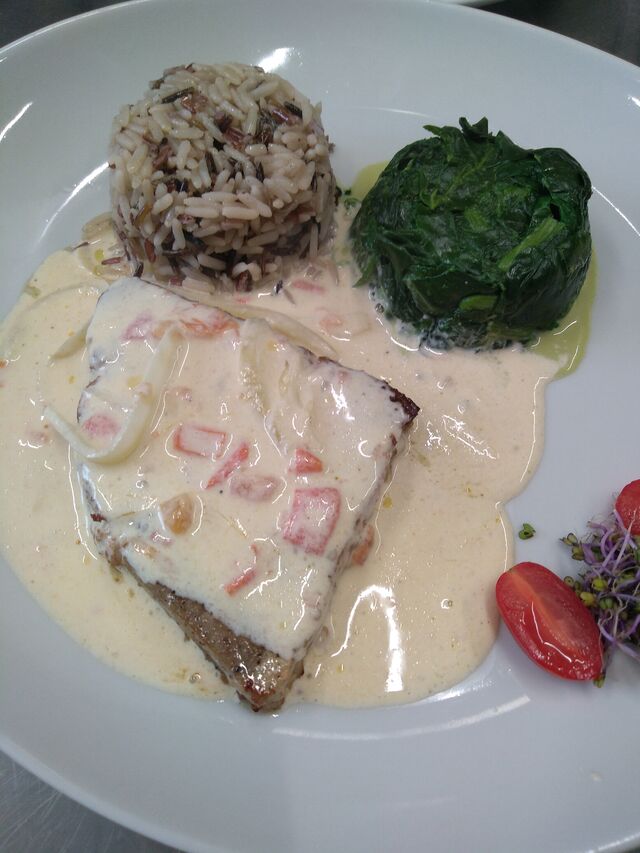 Steack de thon flambé au gin