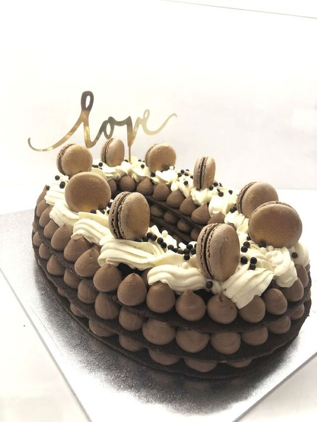 Number cake trois chocolat XXL - sur commande