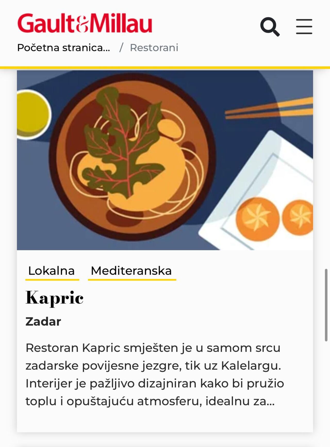 Restoran koji osvajа