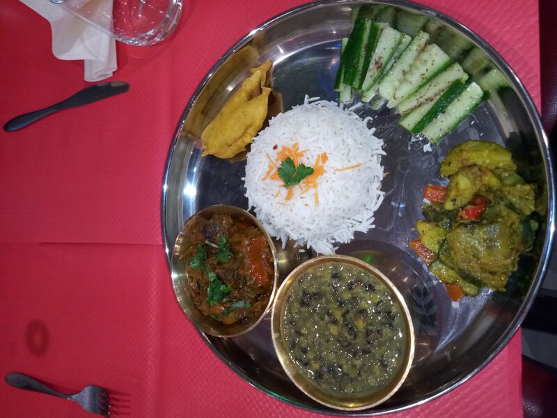 Thali thakali
Plat nepalais composé de plat varié