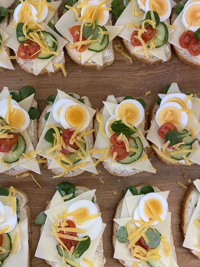 Syrový chlebíček s vajíčkom 