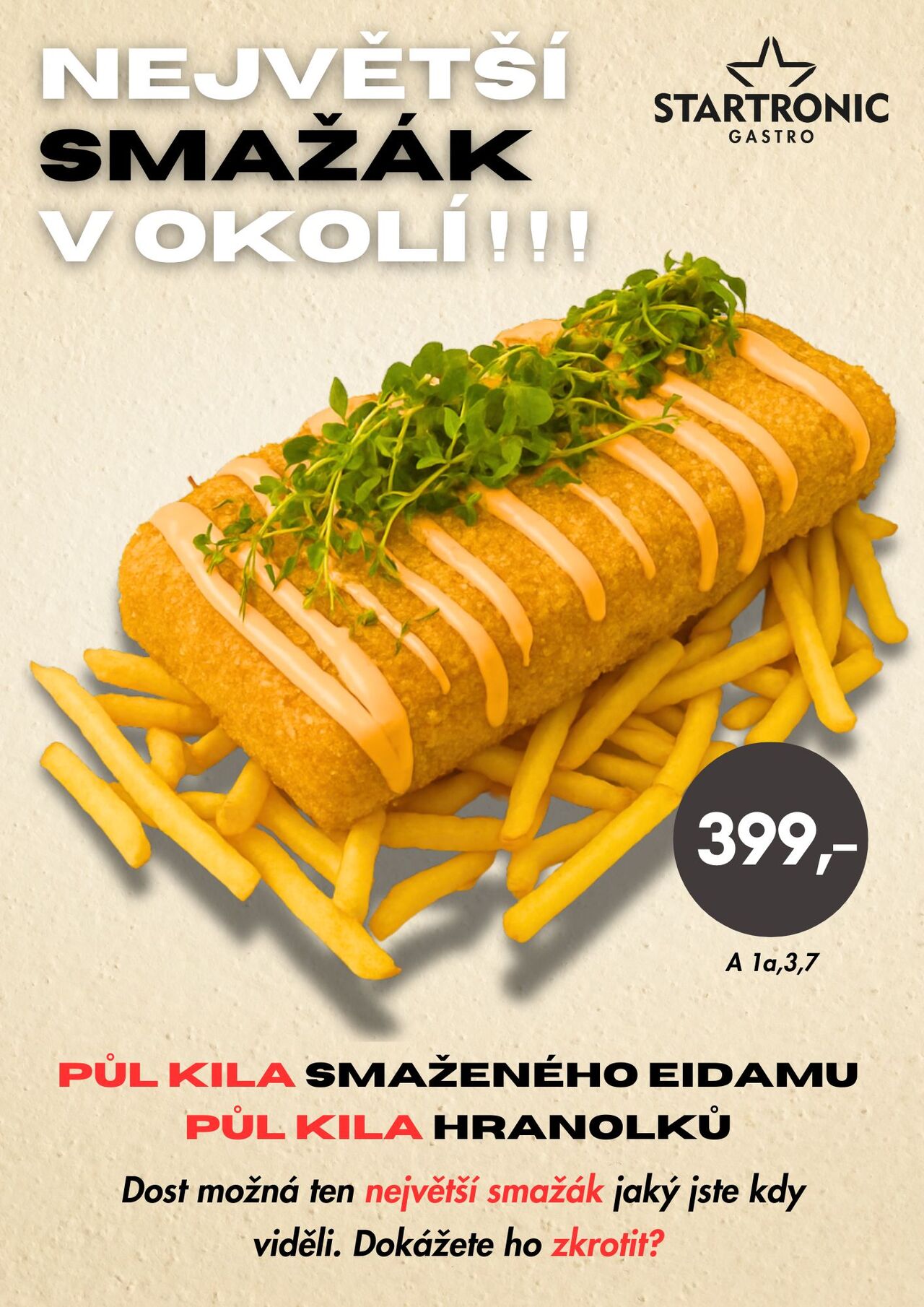 🧀 NEJVĚTŠÍ SMAŽÁK V OKOLÍ JE TU!