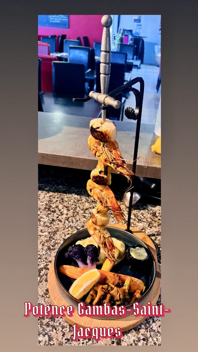 Potence gambas et Saint-Jacques