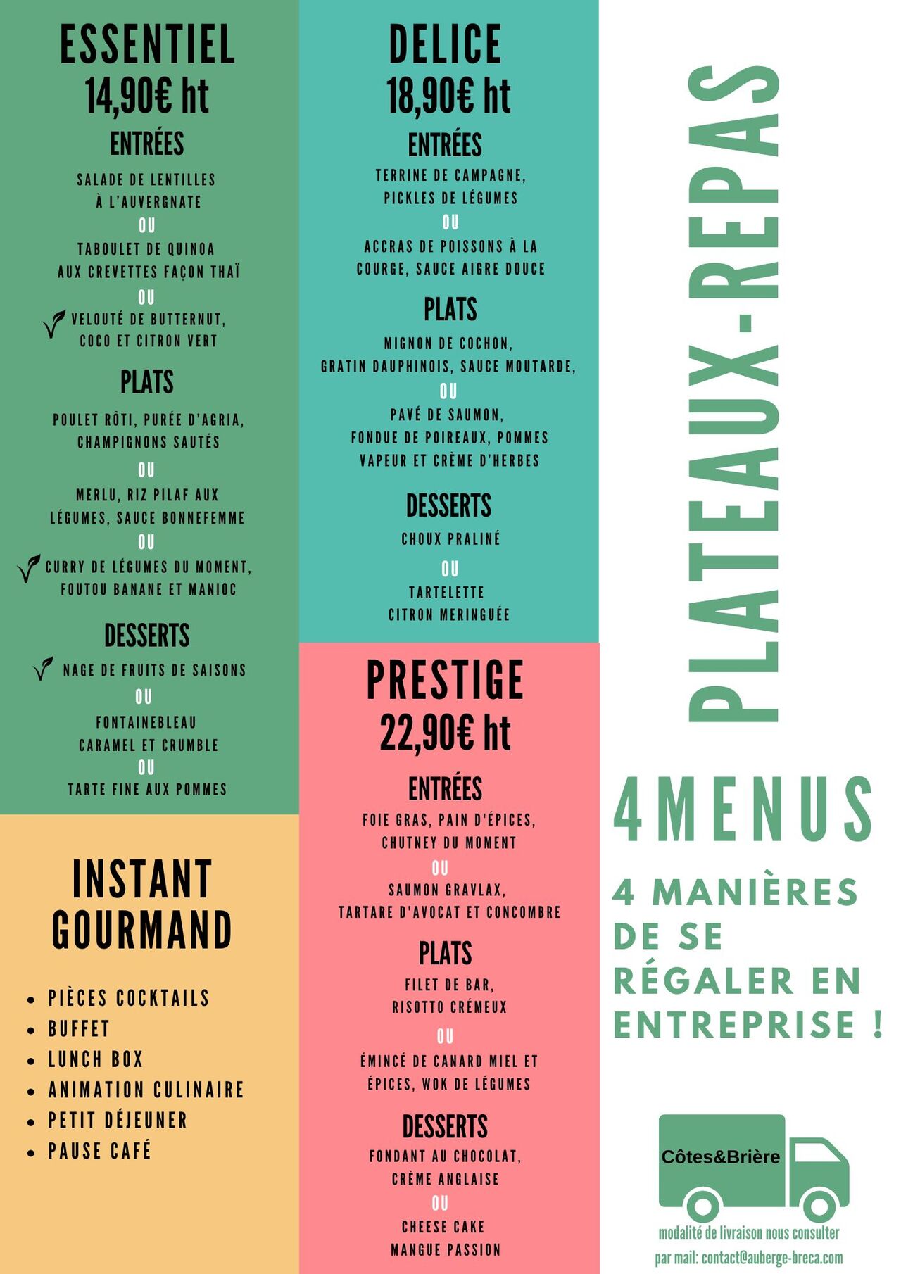 PLATEAUX REPAS ENTREPRISES
