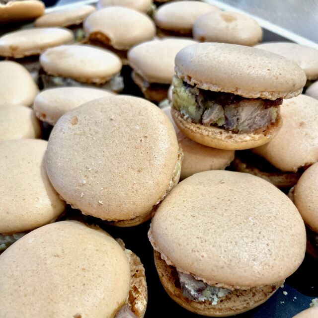 Macaron foie gras 