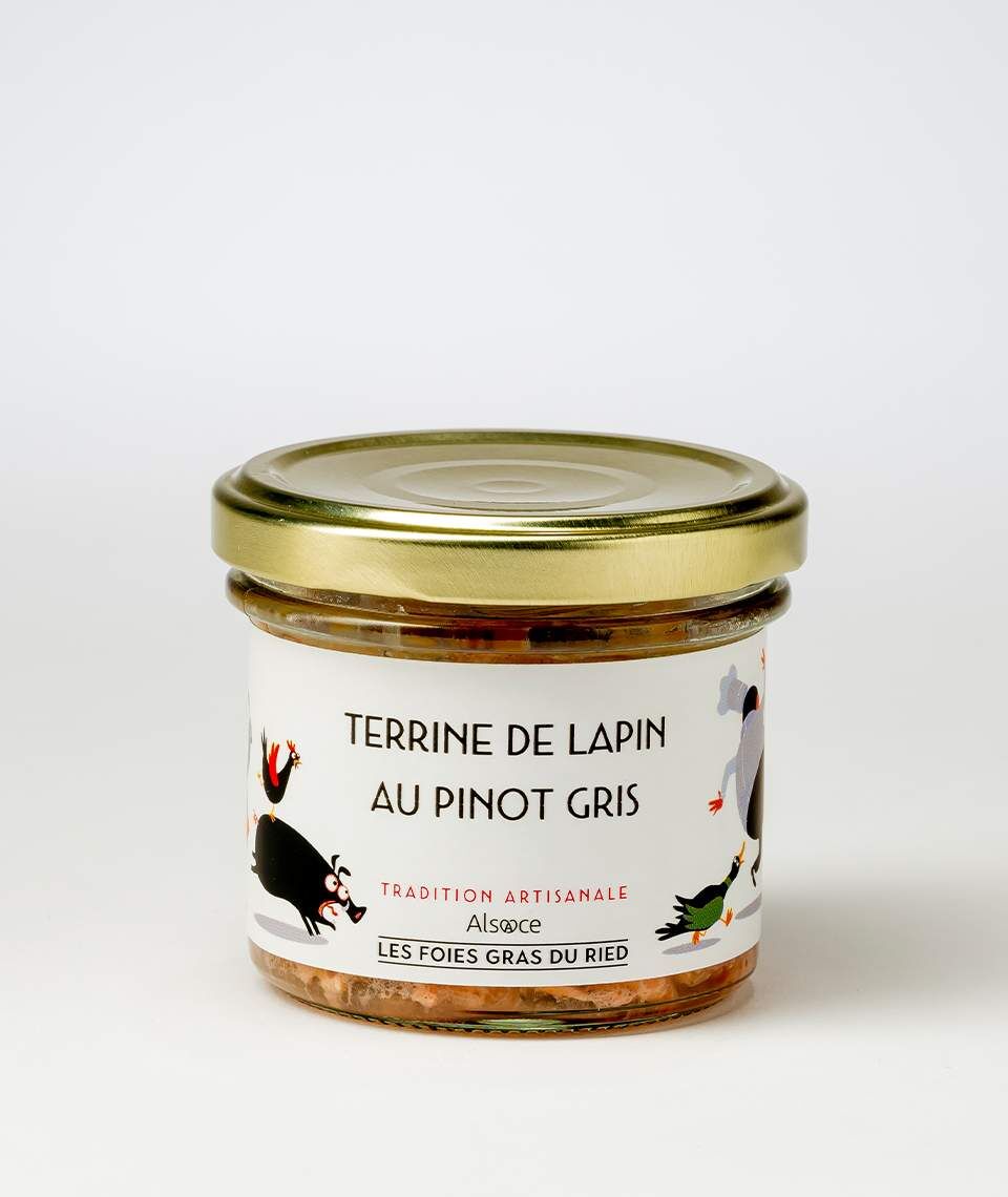 Terrine de lapin au pinot gris - 90gr - 4,69€