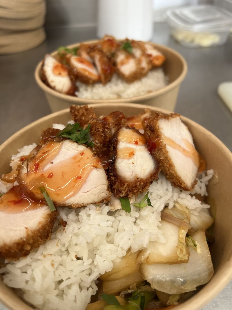 Pad pak Baan thaï et ses crunchy 