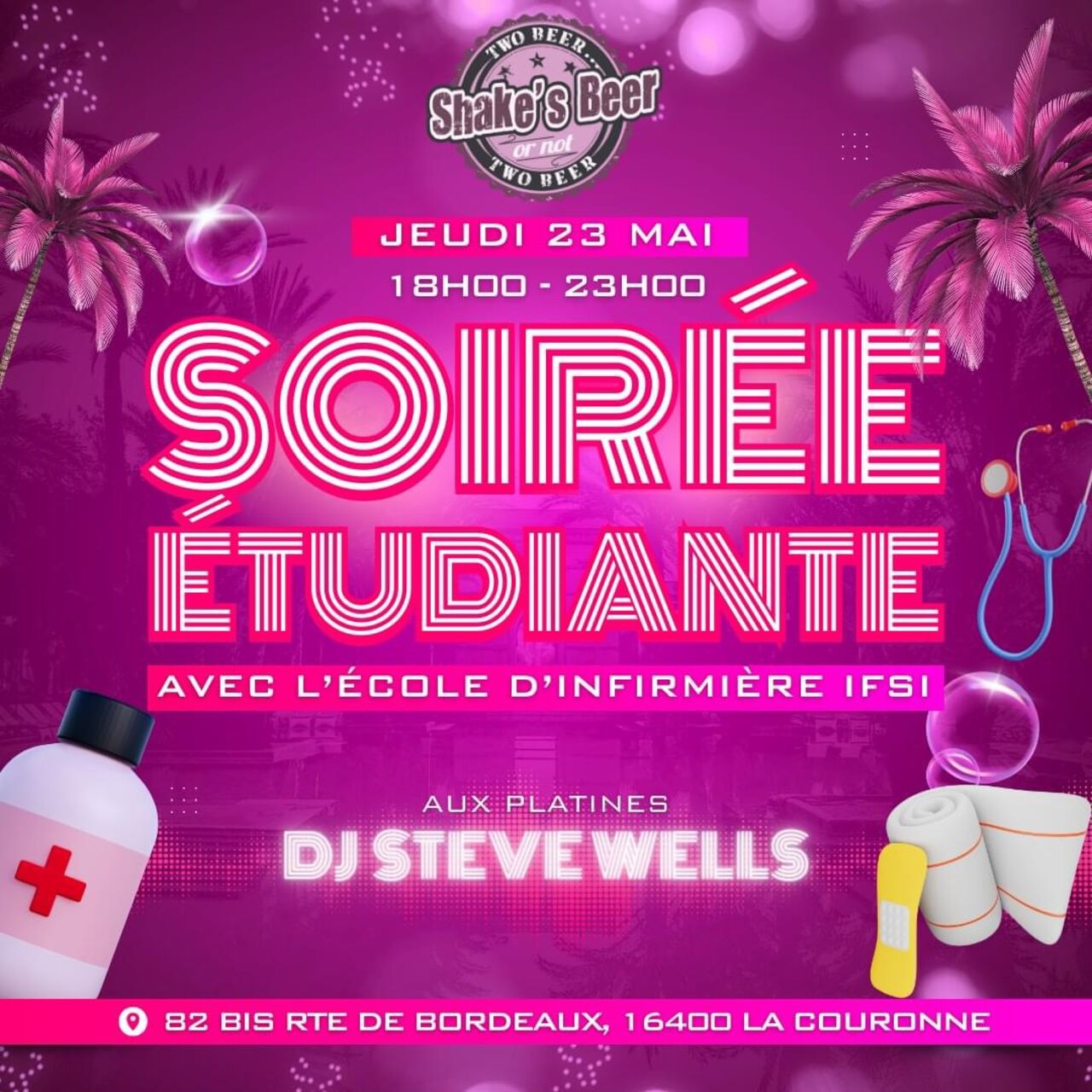 𝐒𝐨𝐢𝐫𝐞́𝐞 𝐄́𝐭𝐮𝐝𝐢𝐚𝐧𝐭𝐞 𝐚𝐮 𝐒𝐡𝐚𝐤𝐞'𝐬 𝐁𝐞𝐞𝐫 !