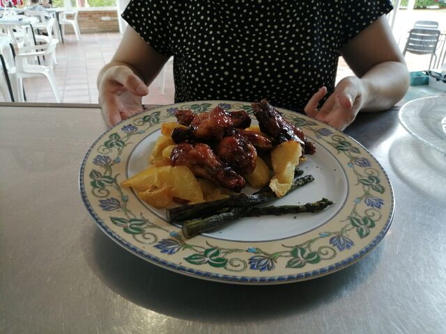 Alitas BBQ del menú