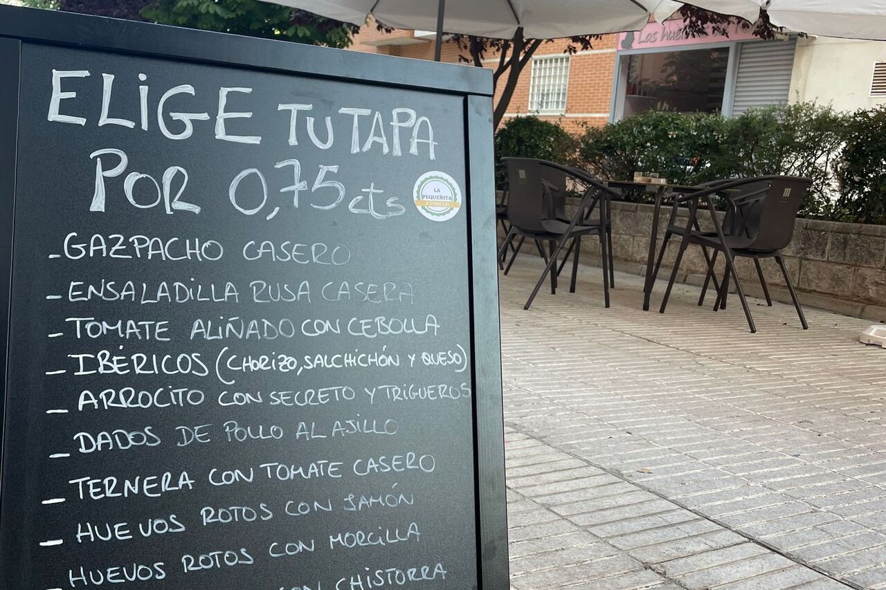 Y con el sol terracita y nuestras tapitas