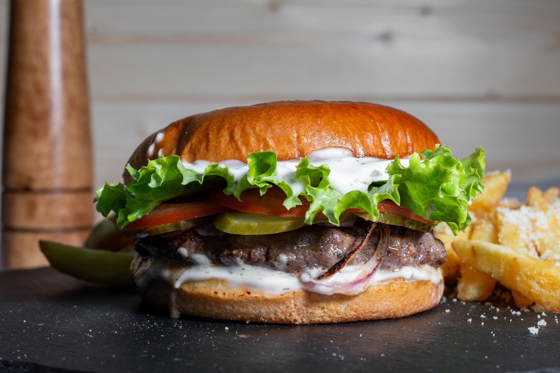 American cheeseburger