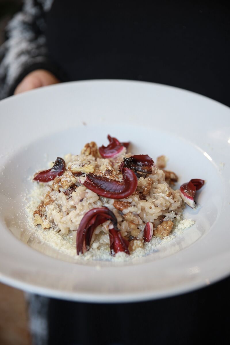 -- RISOTTO CON RADICCHIO E ZOLA --