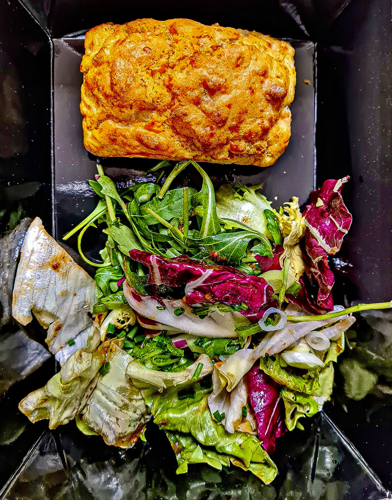 Moelleux chèvre et oignons caramélisés 