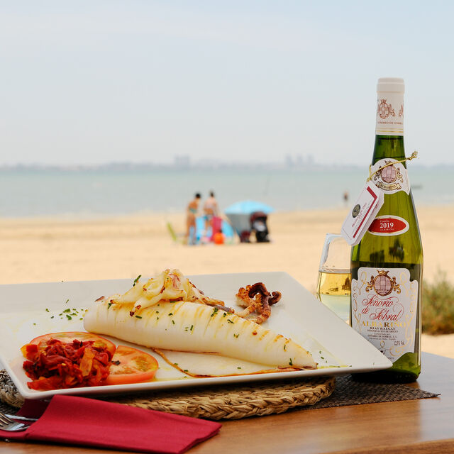 Calamar de potera a la plancha