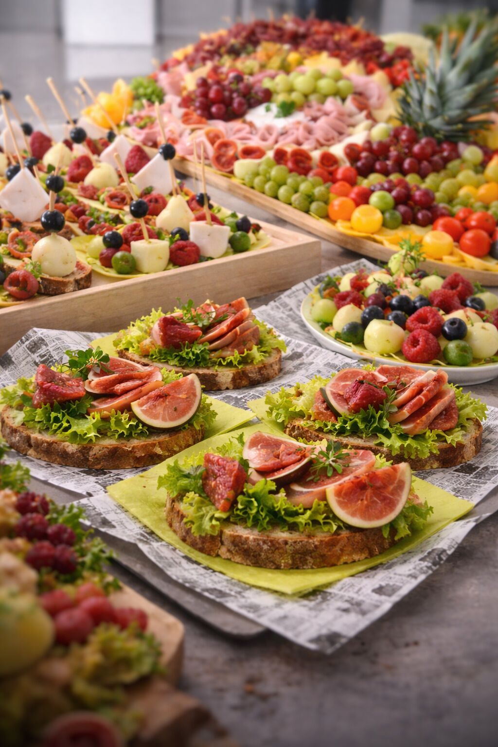 Catering na rôzne príležitosti - obložené chlebíky, jednohubky, misy , ...