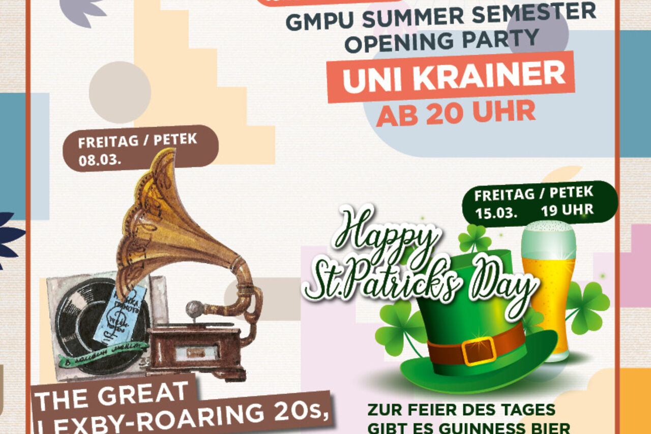 Monatsprogramm März 🎉🎶☘️