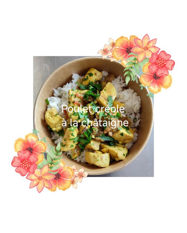 Poulet créole à la châtaigne 