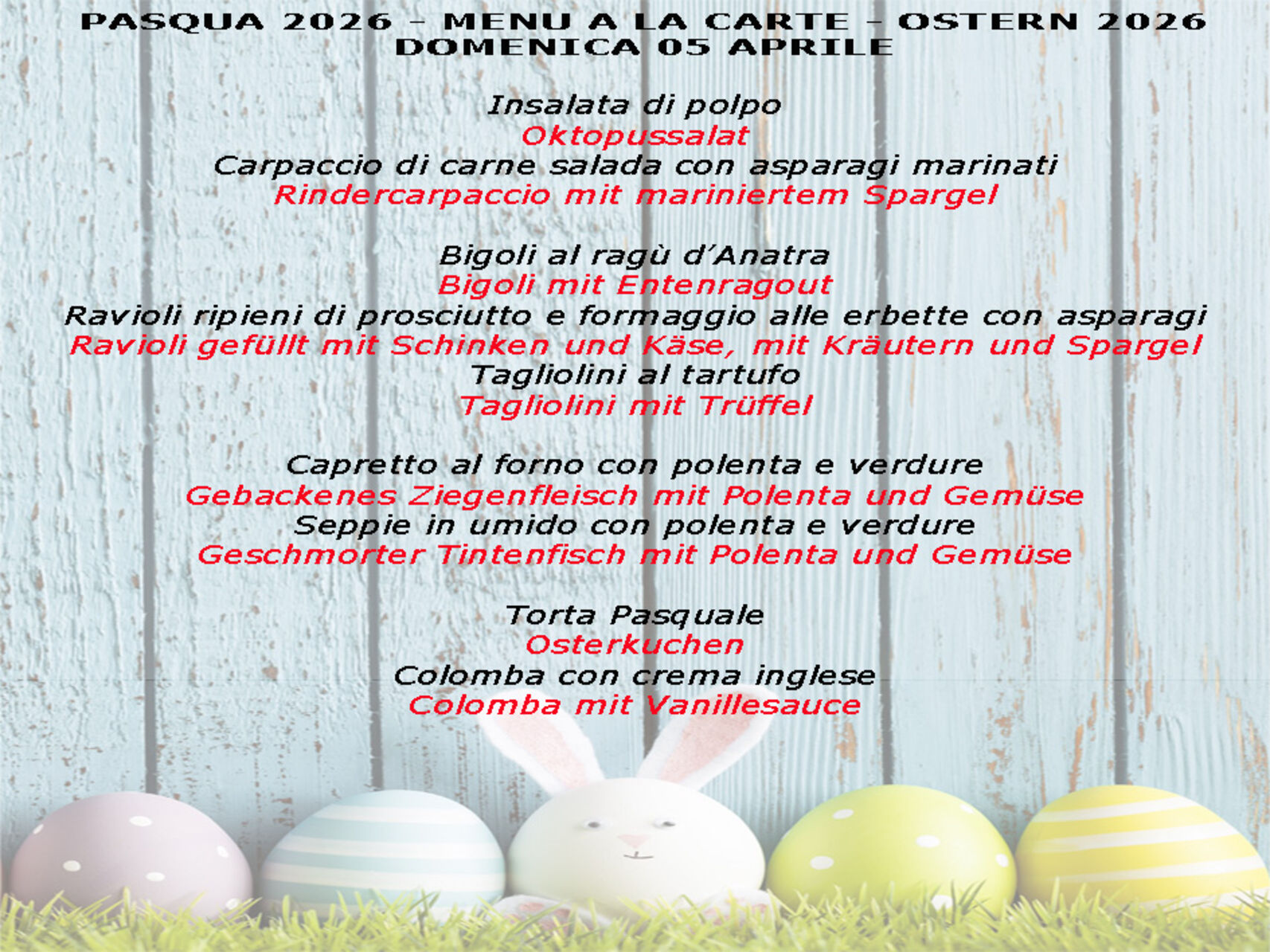 Pasqua 2026