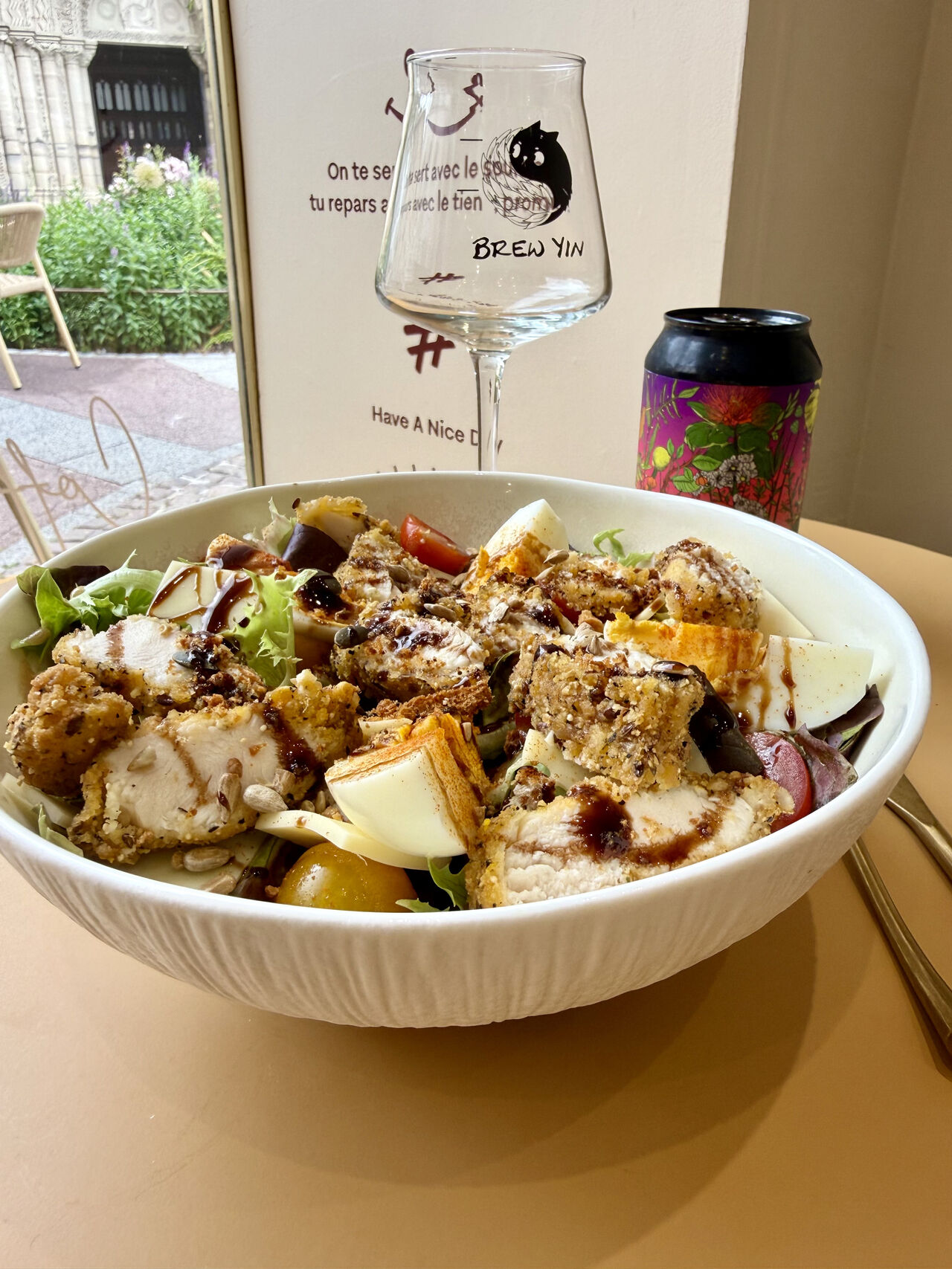 Salade poulet croustillant