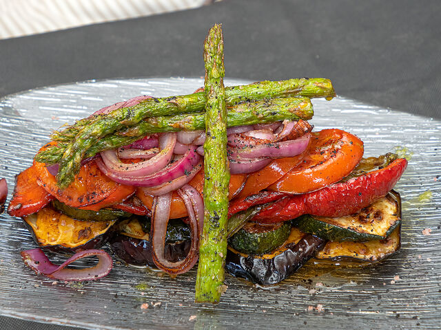 Parrillada de verduras de nuestra finca